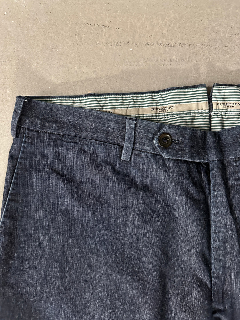 BURBERRY - 1990s STRAIGHT FIT TROUSERS