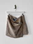 COSTUME NATIONAL - F/W 2012 FAUX FUR WRAP MINI SKIRT