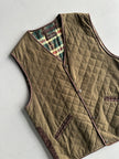 1980s QUILTED BUTTONED VEST GILET