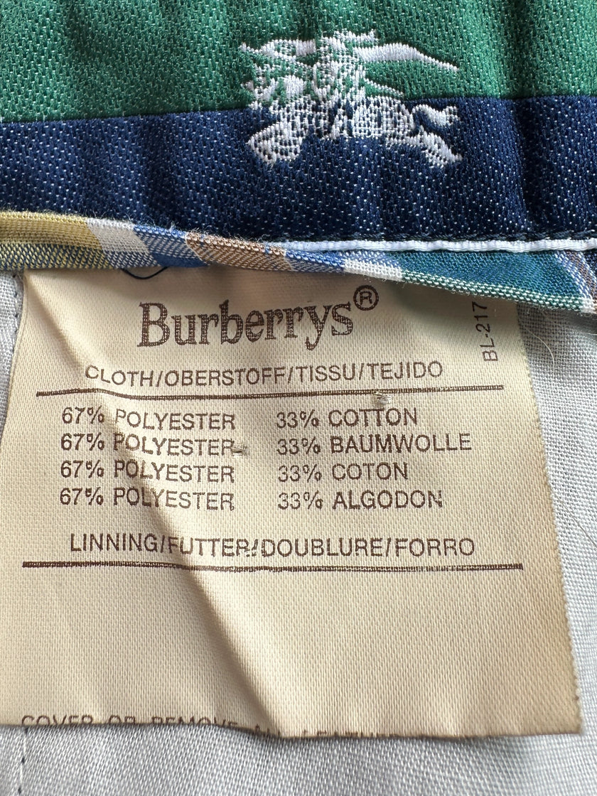 BURBERRYS - 1990s FRONT PLEATS BERMUDA SHORTS