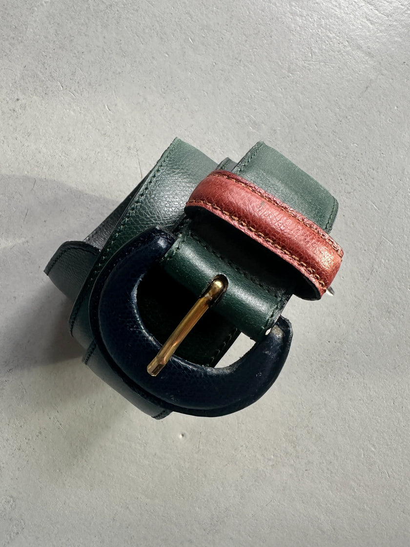 ETRO - 1990s MULTICOLOUR LEATHER BELT