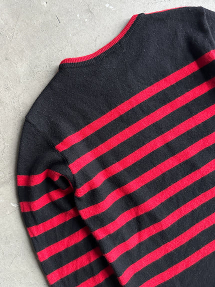 COMME DES GARÇONS GANRYU - A/W 2014 ROUND NECK STRIPED KNIT JUMPER