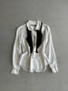 COMME DES GARÇONS - A/W 2010 RUFLLED FRONT SILKY LONG SLEEVE SHIRT