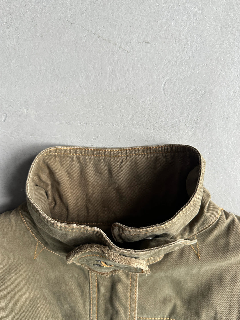 MOSCHINO - 2000s FITTED JACKET WITH OVERSIZED BUTTON DETAILS