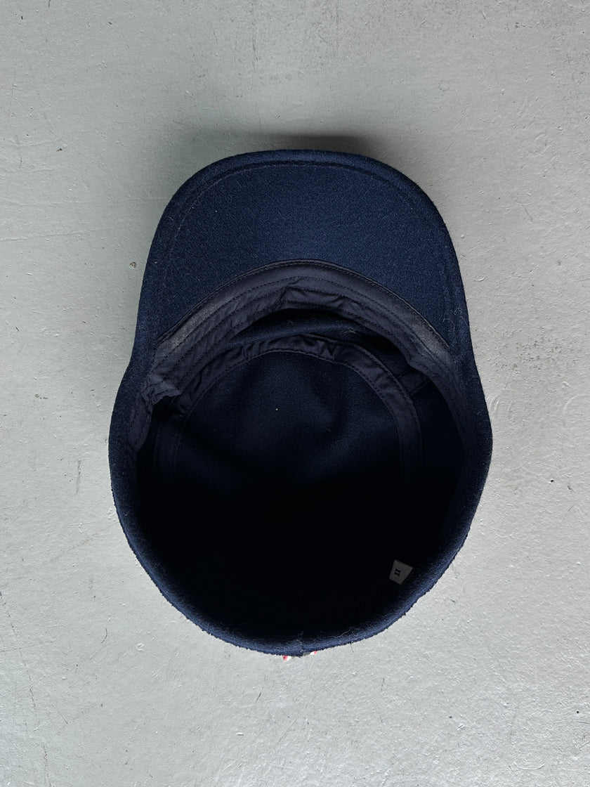 ARMANI JEANS - early 2000s WOOL FIELD CAP