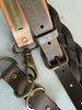 ARMANI JEANS - early 2000s BRAIDED LEATHER BELT