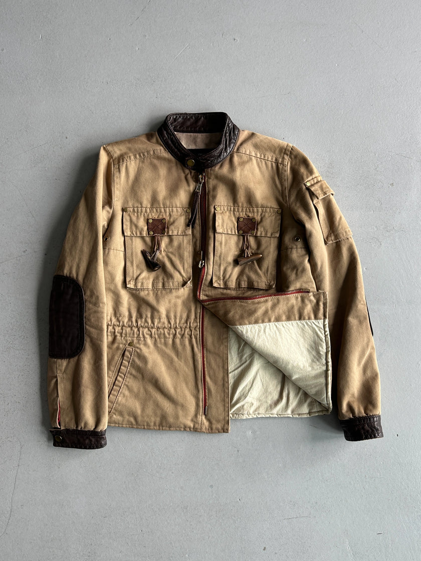 DSQUARED2 - F/W 2002 CARGO JACKET WITH LEATHER TRIMS