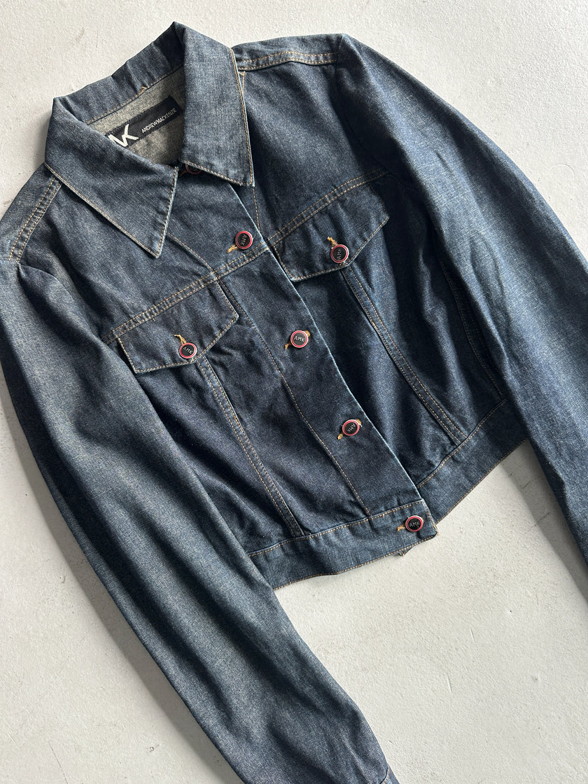 ANDREW MACKENZIE - 2000s CROPPED FIT DENIM JACKET