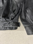 1980s DOUBLE LAYER LEATHER BIKER JACKET