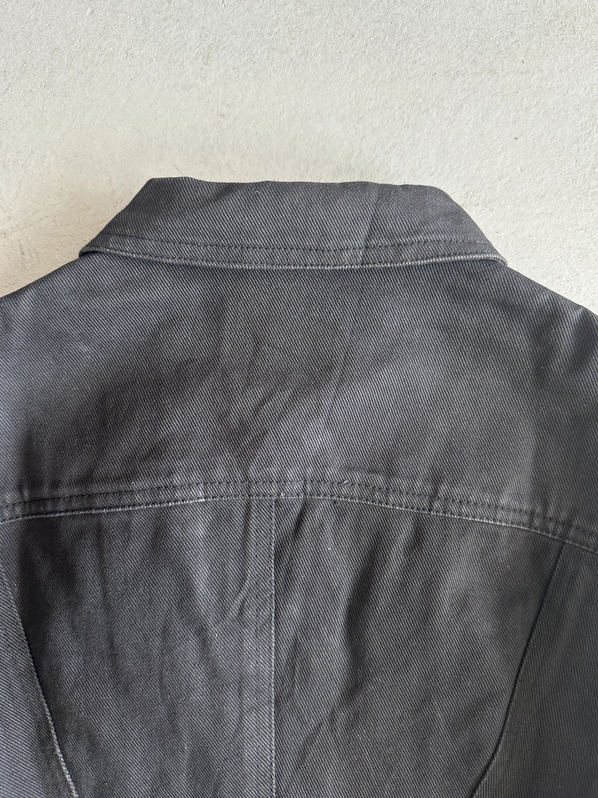 JEAN PAUL GAULTIER - S/S 1988  BLACK DENIM CORSET JACKET