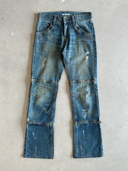 SEMANTIC DESIGN - 2000s 3 IN 1 JEANS TROUSERS