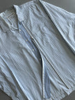 COMME DES GARÇONS - F/W 2009 OVERSIZED STRIPED SHIRT WITH ZIP CONTRASTING PANEL