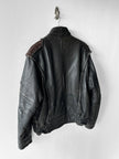 ITALIAN LABEL 1980s HEAVY LEATHER BOMBER JACKET