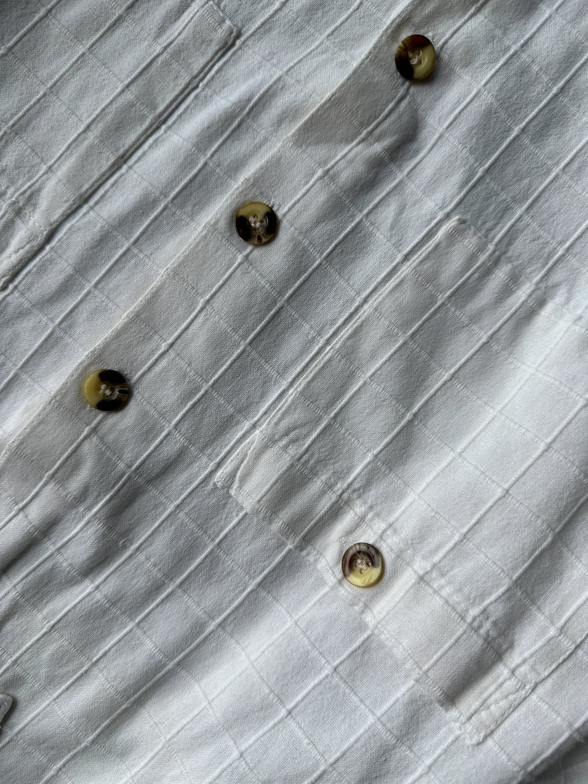 1980s GRID PATTERN LONG SLEEVE SHIRT