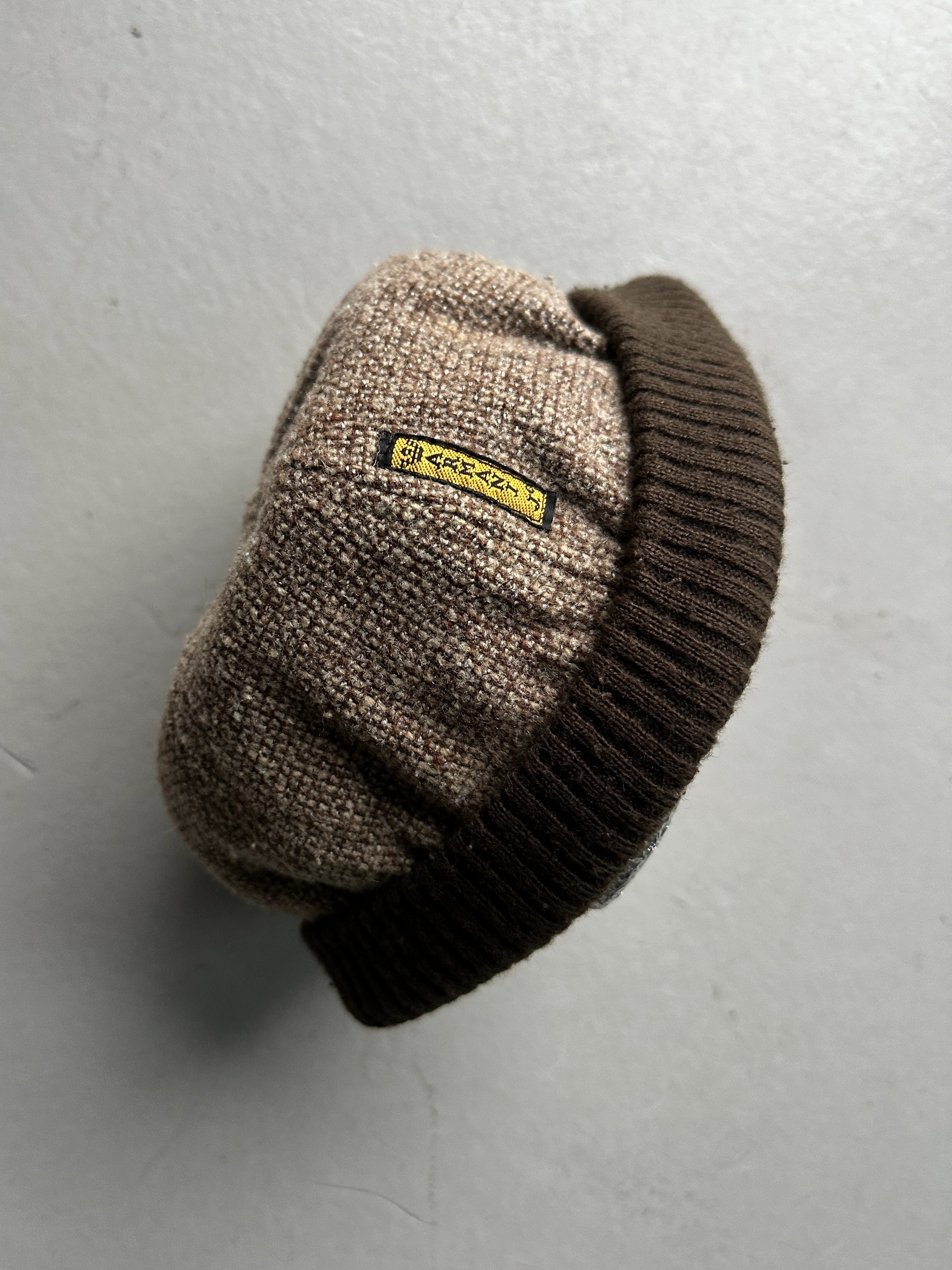 ARMANI JEANS - 1990s TWEED BEANIE HAT