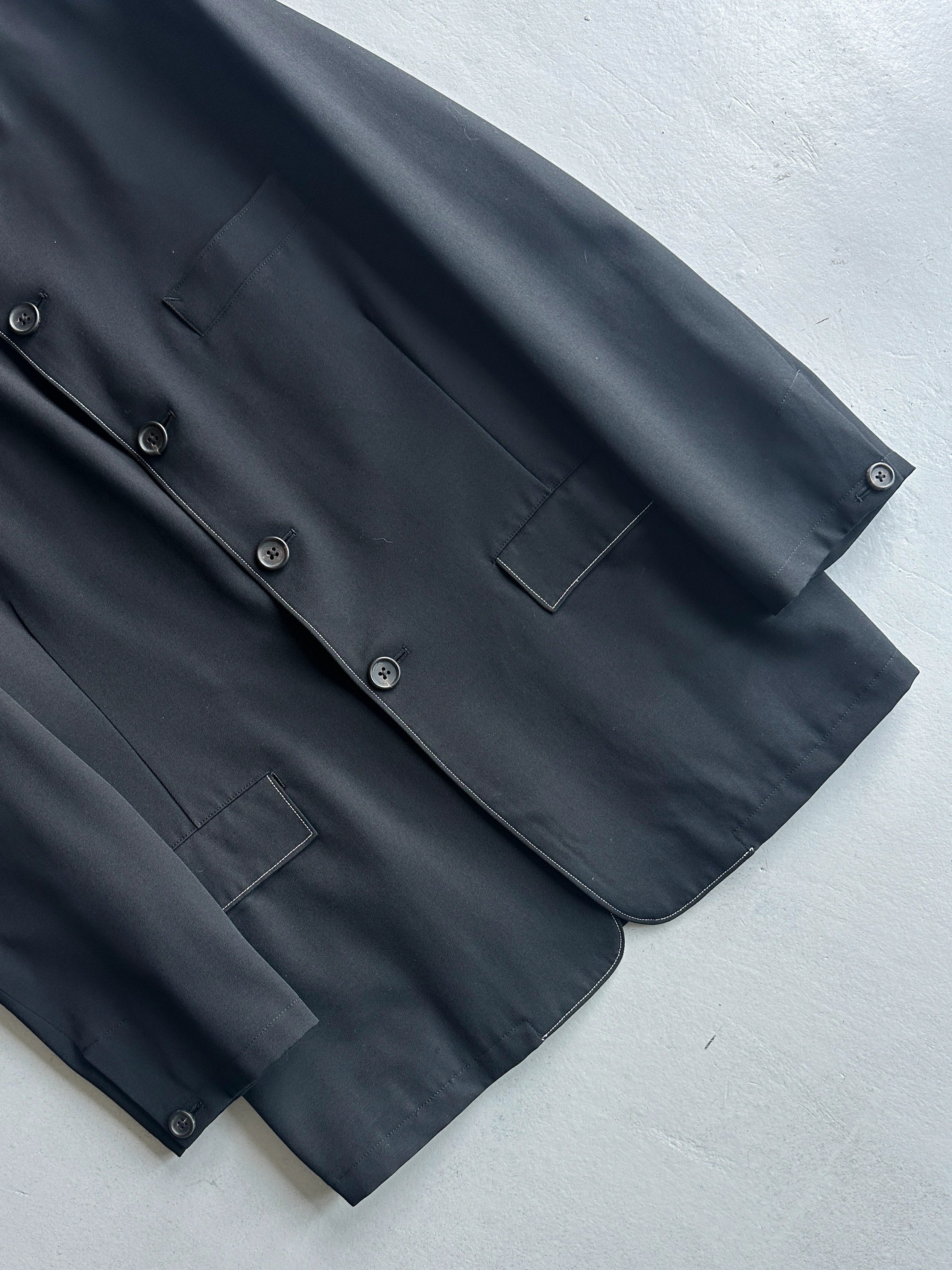 YOHJI YAMAMOTO - F/W 1997 CONTRASTING STITCHING DETAILS BLAZER