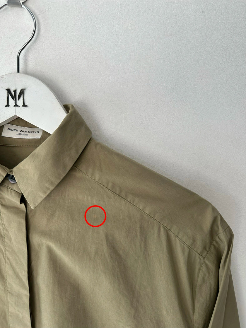DRIES VAN NOTEN - 2010s COLOUR BLOCK BOXY FIT SHIRT