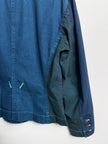 ISSEY MIYAKE - F/W 1993 PANELED DENIM JACKET WITH CONTRAST EMBROIDERED DETAILS ALL OVER