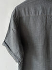 C.P. COMPANY - 1990s LINEN POLO T-SHIRT
