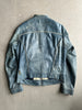 ARMANI JEANS - 2000s DISTRESSED LEATHER JACKET