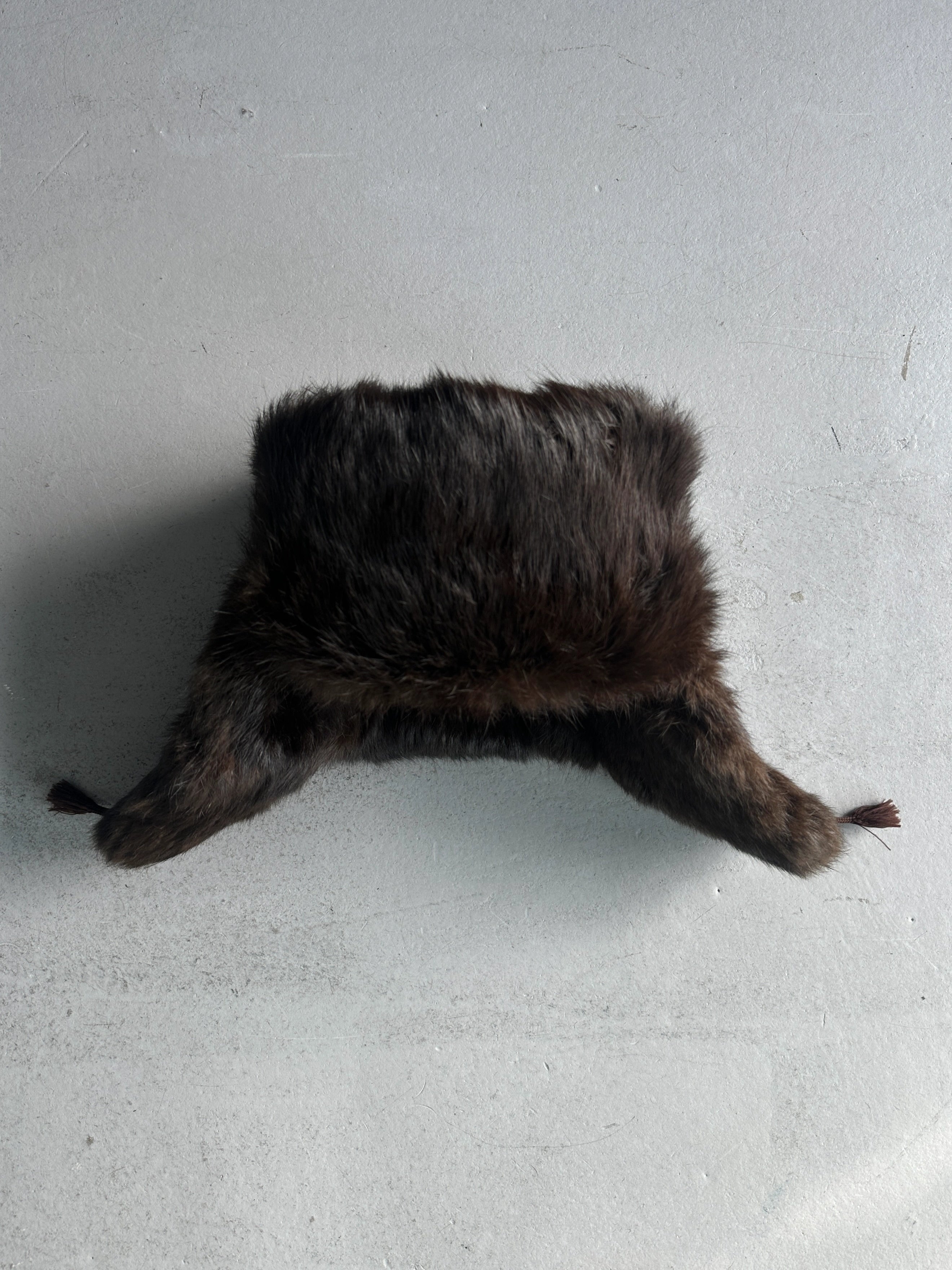 1980s OVERSIZED TRAPPER FUR HAT