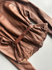GIORGIO BRATO - 2000s SOFT LEATHER BELTED JACKET
