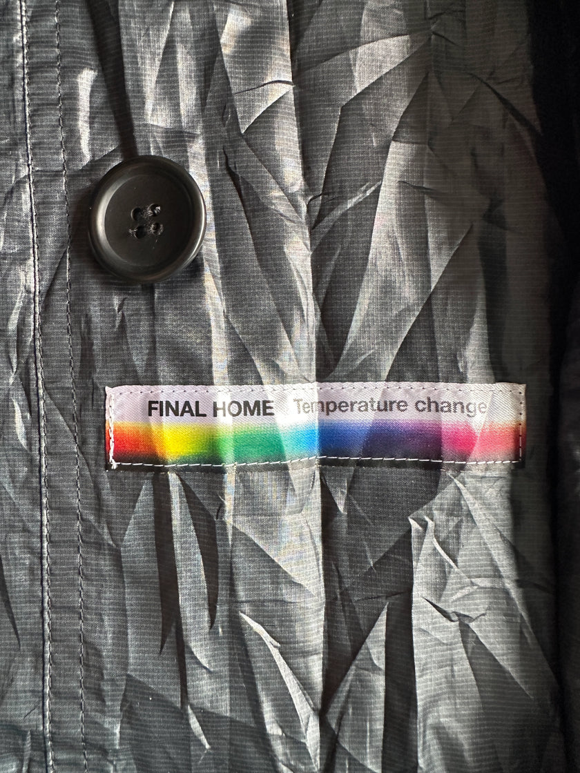 FINAL HOME BY 24 ISSEY MIYAKE - 1990s DOUBLE BREASTED TEMPERATURE CHANGING COLOUR TECHNICAL JACKET