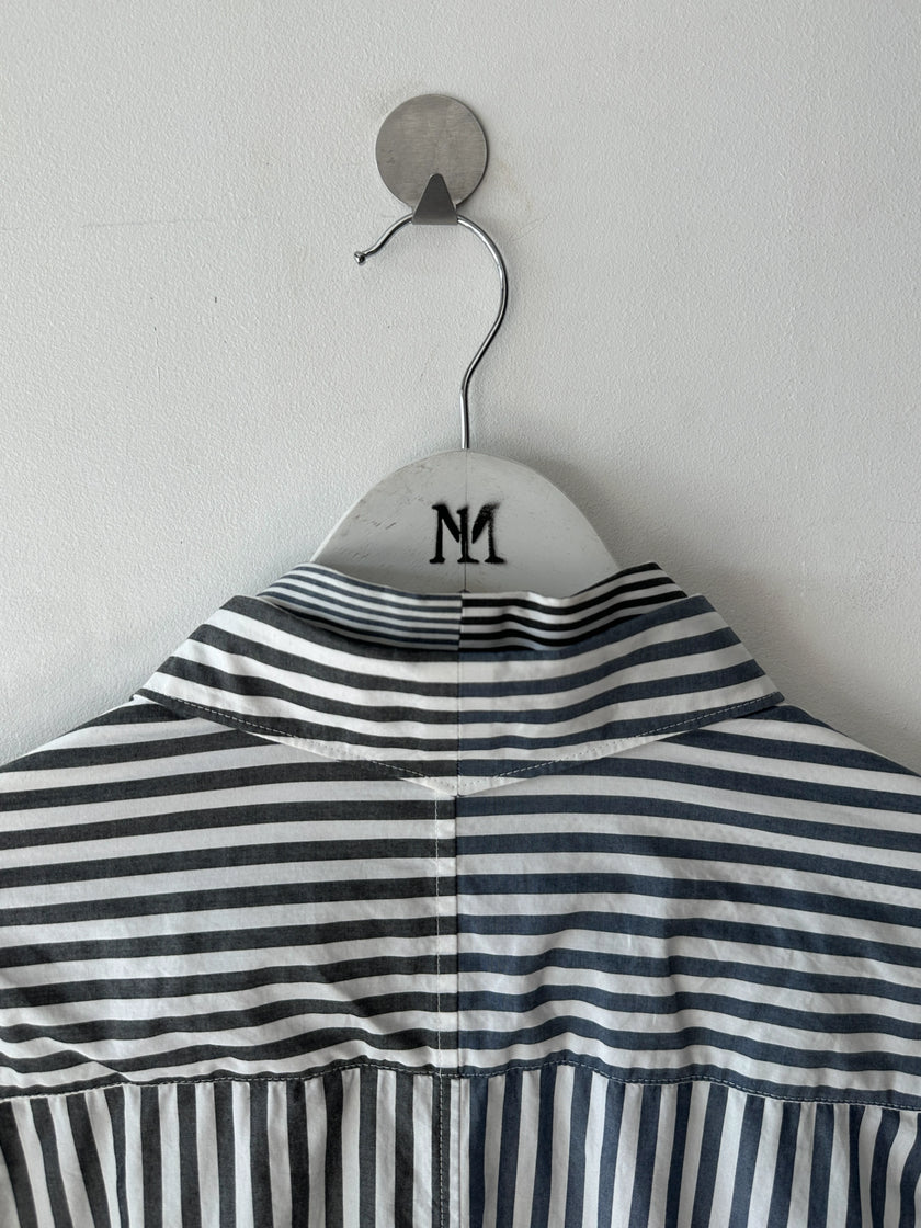 YOHJI YAMAMOTO Y'S - late 2000s DOUBLE LAYER SHORT SLEEVE SHIRT