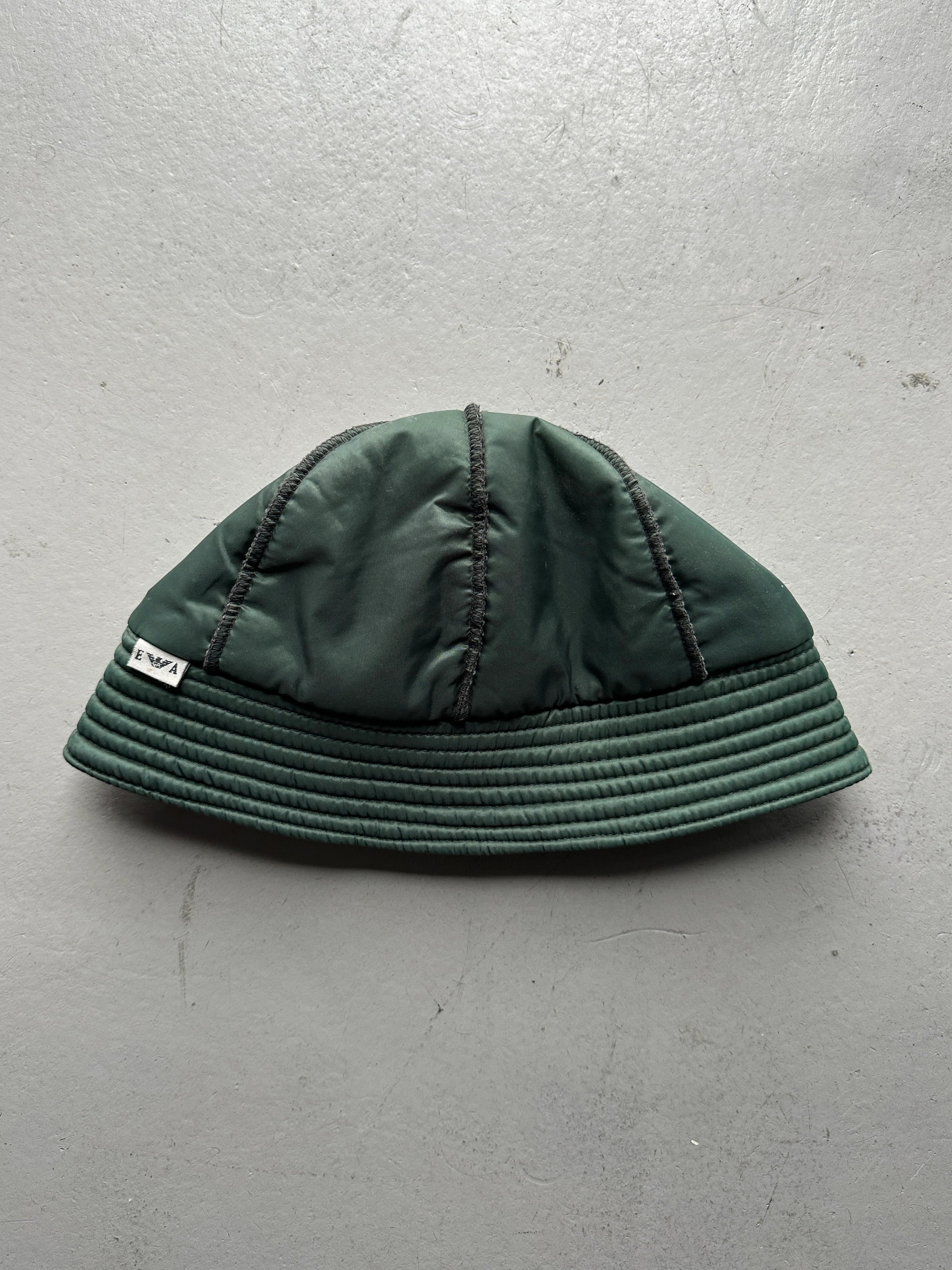EMPORIO ARMANI - 1980s TECHNICAL BUCKET HAT