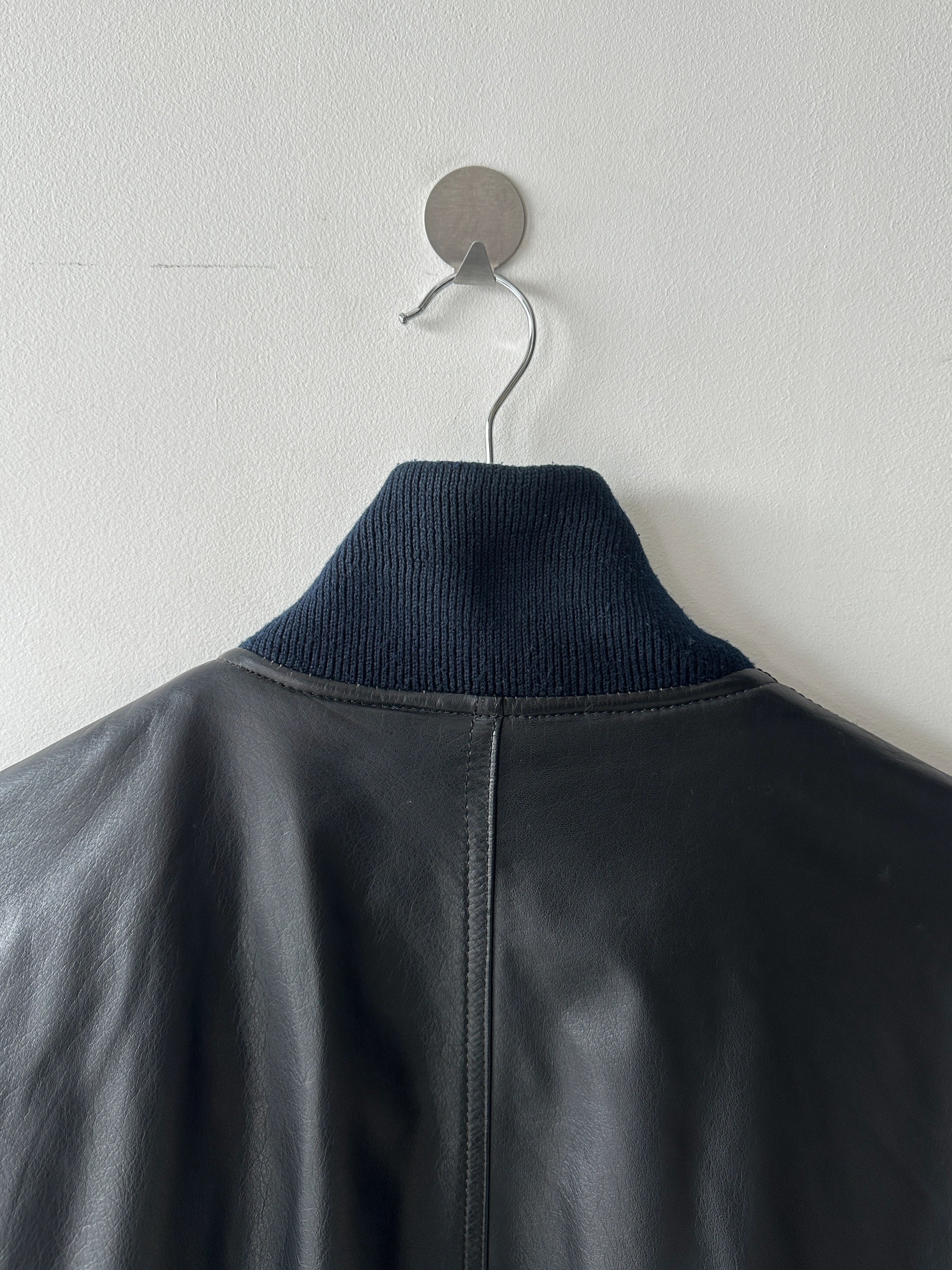 KANSAI YAMAMOTO - 1990s LEATHER BOMBER JACKET