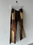 1990s PATCHWORK CONSTRUCTION CORDUROY STRAIGHT LEG TROUSERS