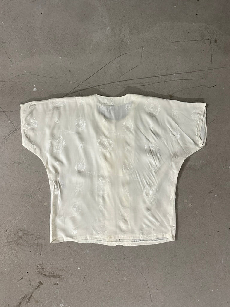 SANDRO PARIS- 1990s BUTTONED BLOUSE