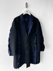 UNDERCOVER - F/W 2014 OVERSIZED DECONSTRUCTED WOOL COAT WITH RAW EDGES
