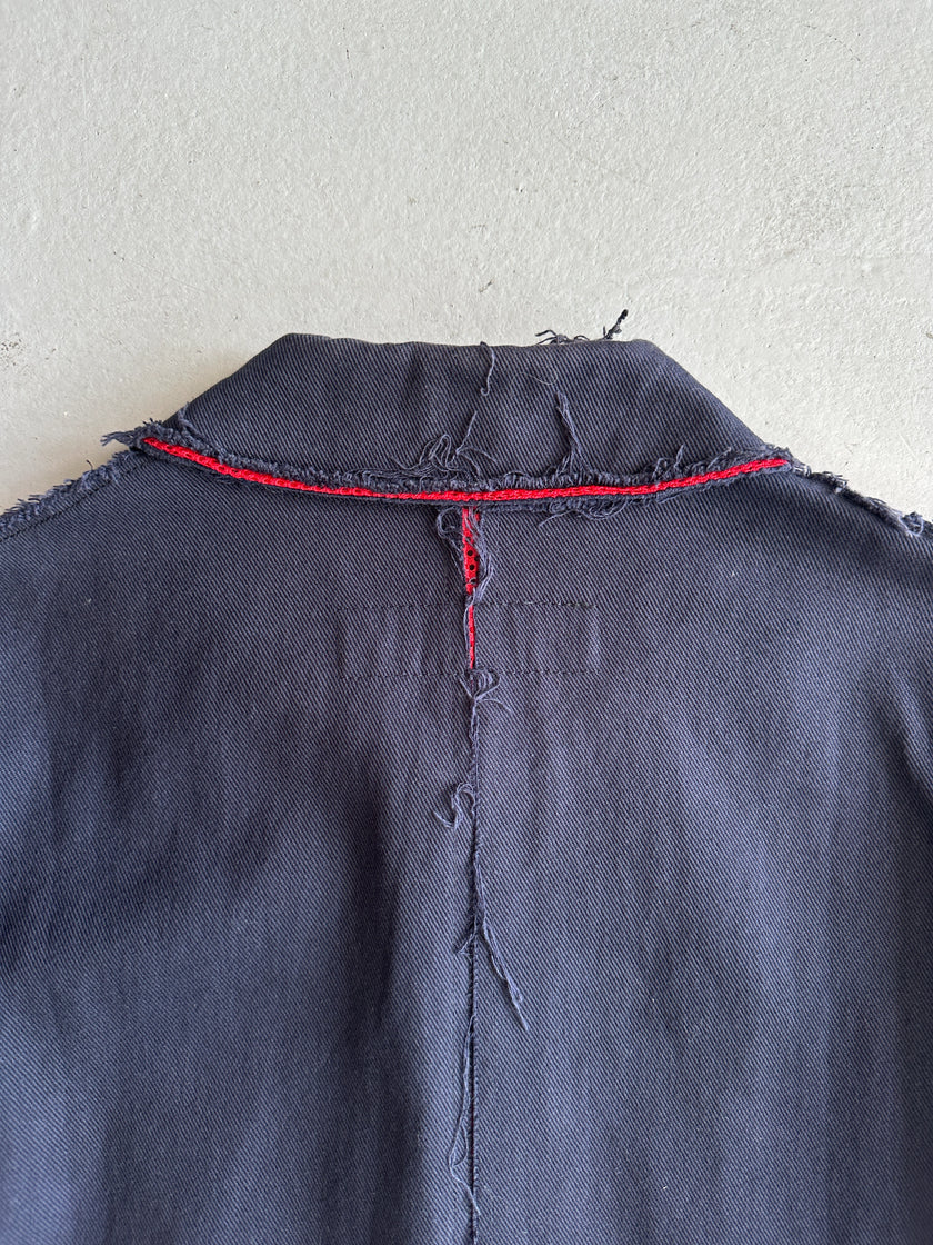 COMME DES GARÇONS - S/S 2003 MESH DETAIL ZIPPED JACKET