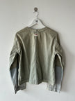 ISSEY MIYAKE HAI - 1980s DENIM COLLARLESS BLAZER