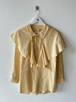 COMME DES GARÇONS -1980s ASYMMETRIC CAPE OVERLAY SHIRT