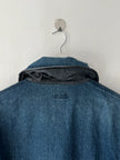 BONEVILLE BY MASSIMO OSTI - 1980s OVERSIZED DENIM BOMBER JACKET