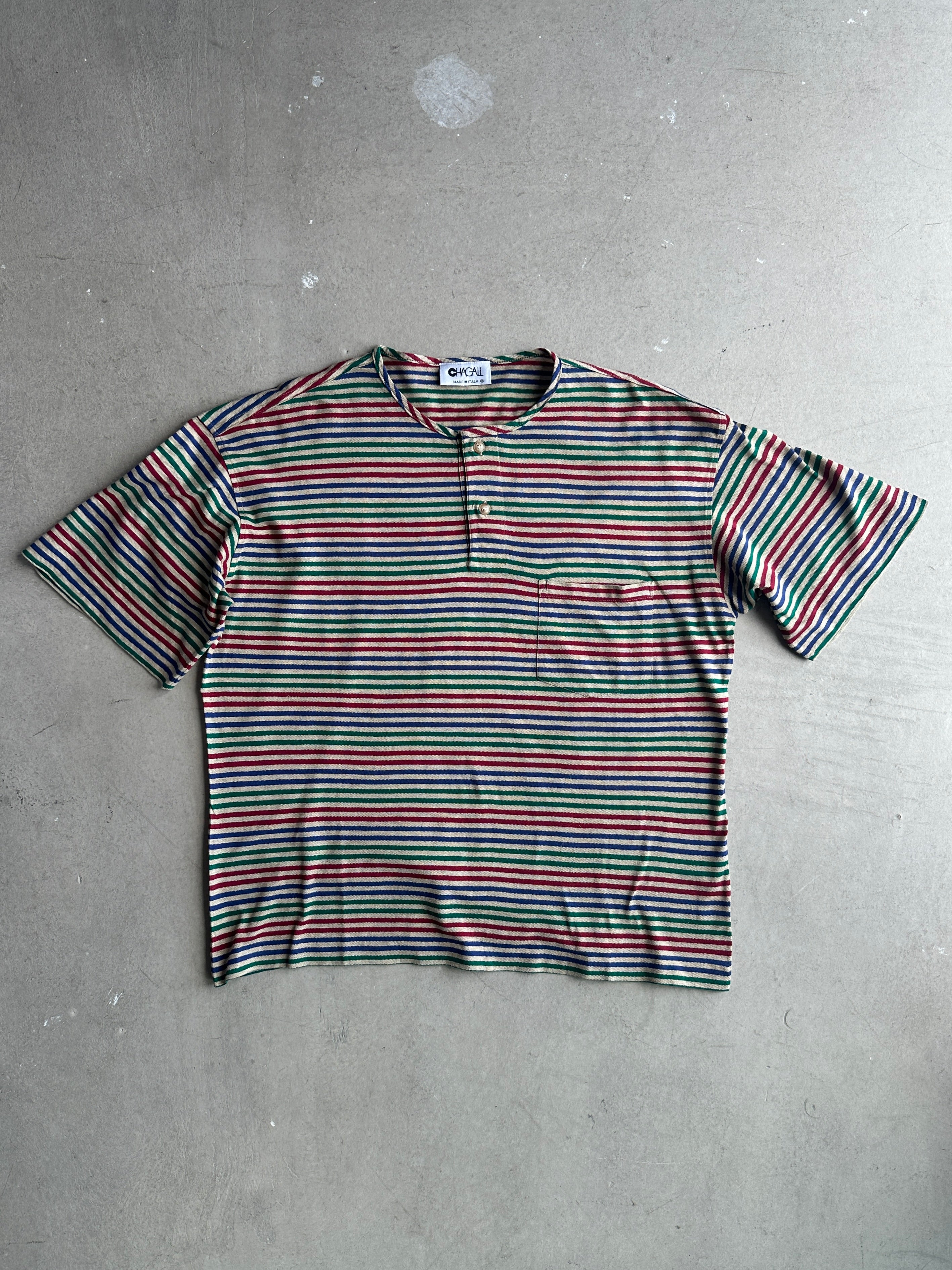 1980s STRIPED CREW NECK T-SHIRT