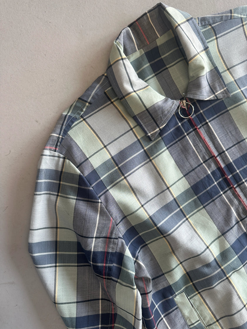 YOHJI YAMAMOTO Y's bis - 1990s CROPPED FIT CHECKED ZIP JACKET