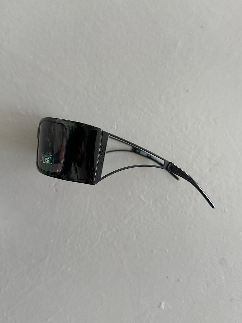 GIANFRANCO FERRÉ - 1990s WRAPAROUND SUNGLASSES WITH CUT OUT ARMS