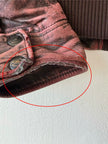 JUST CAVALLI - F/W 2008 DISTRESSED LEATHER BOMBER JACKET