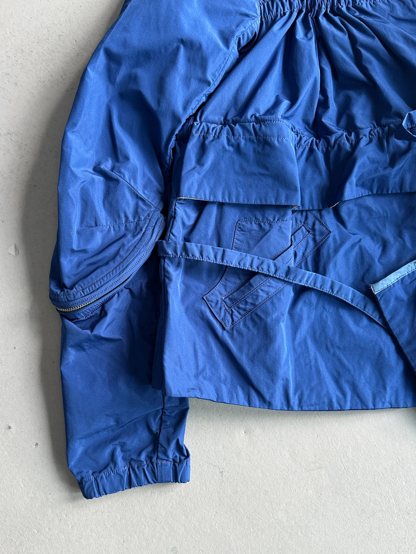 MARITHÉ + FRANÇOIS GIRBAUD - S/S 2013 FUNNEL NECK LAYERED LIGHT JACKET