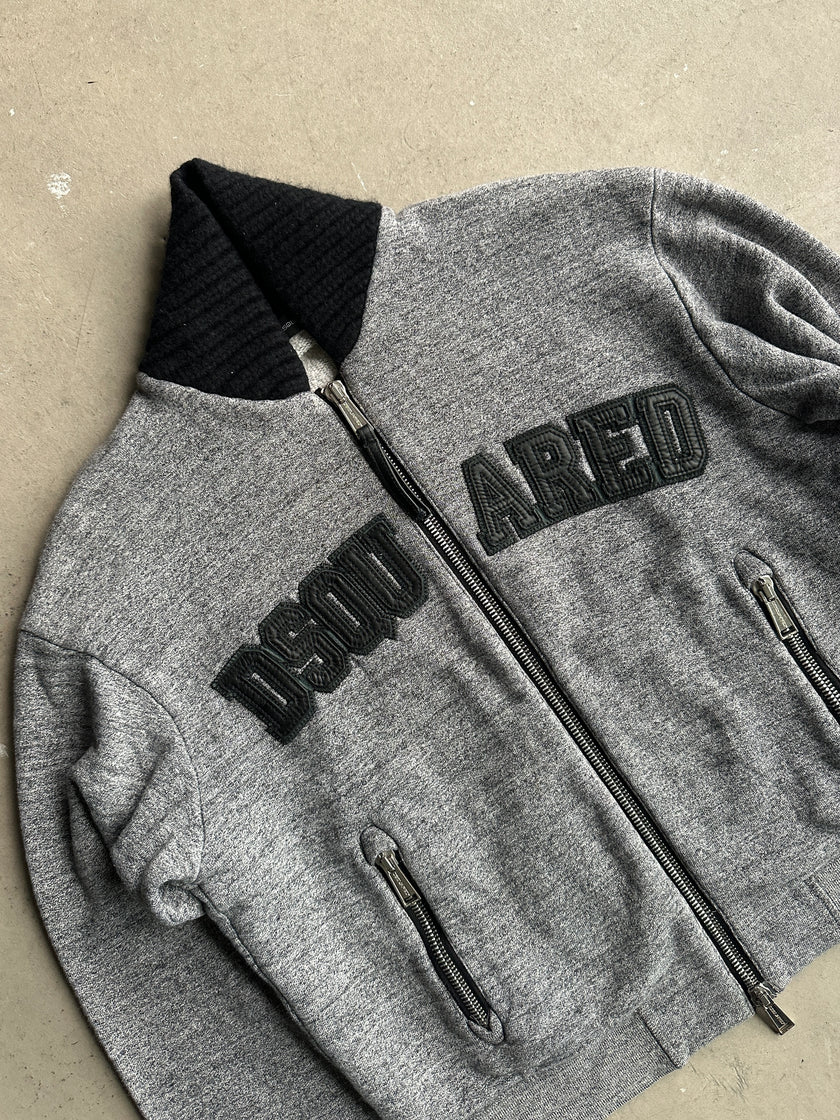 DSQUARED2 - 2011 CHUNKY KNIT COLLAR ZIPPED SWEATER