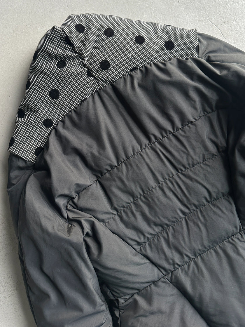 ANTONIO MARRAS - early 2000s PADDED JACKET WITH FLOCKED DOT DETAILING