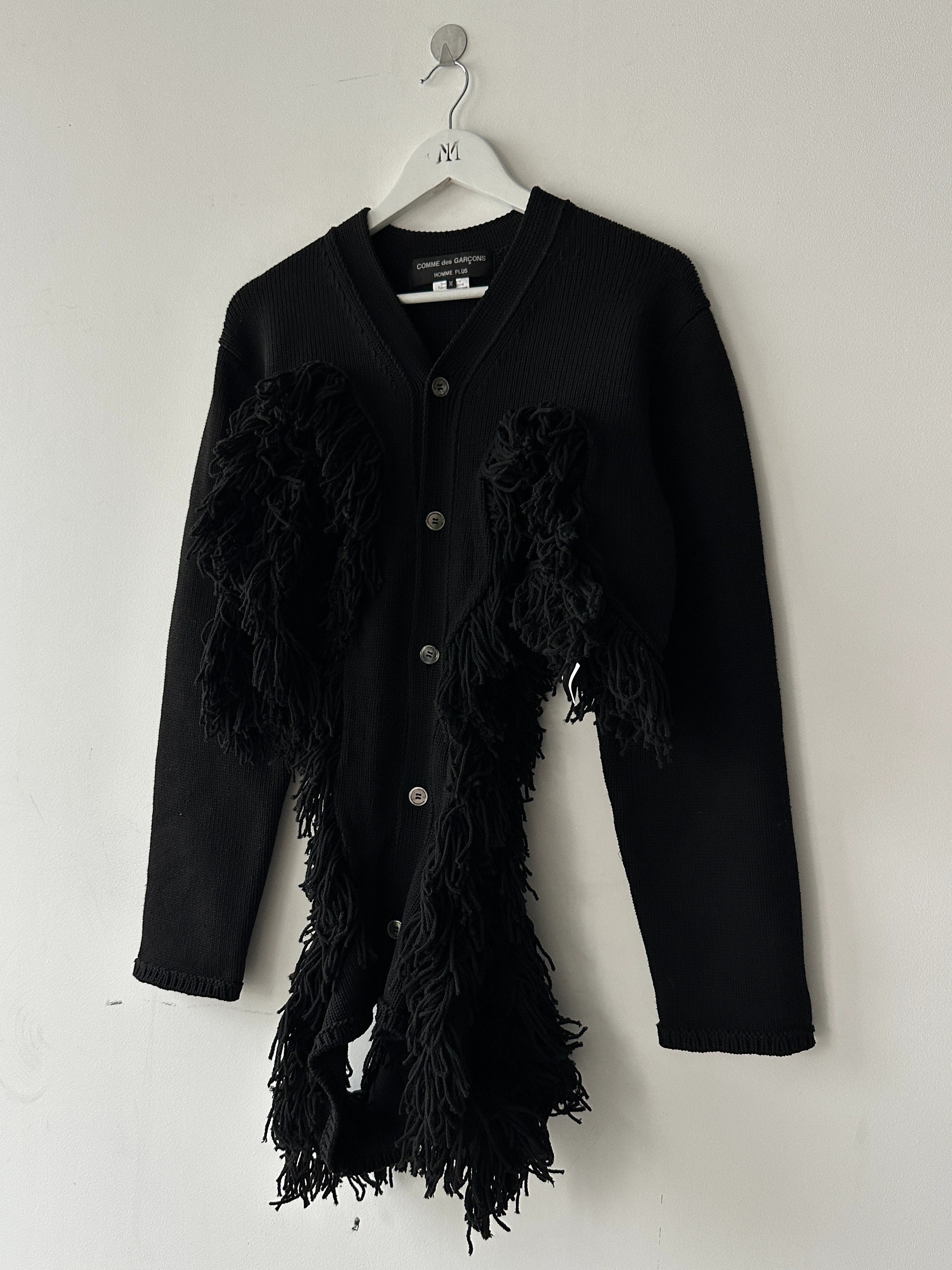 COMME DES GARÇONS - F/W 2023 DECONSTRUCTED CARDIGAN WITH FRINGE