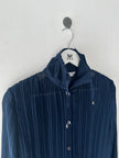 MASAKI MATSUSHIMA - 2000s PLEATED BLOUSE WITH DRAWSTRING COLLAR