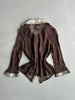 2000s LACE SHIRT WITH SNAKESKIN DETAILS