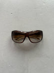 PRADA - 1990s OVERSIZED WRAP AROUND SUNGLASSES