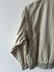 NO LABEL 1980s BOMBER JACKET WITH PLEATED FRONT DETAILS