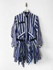 SACAI - F/W 2017 STRIPED JACKET WITH ASYMMETRICAL LAYERED HEM